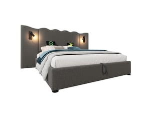 Lit coffre 160x200 cm HAUSS SPOLE coloris gris