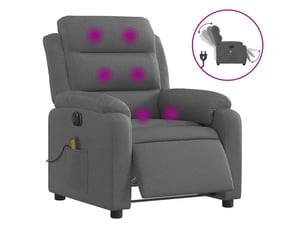 Fauteuil relax électrique <strong></strong> Tissu gris