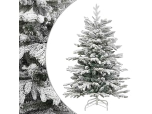 Sapin de noël artificiel, arbre de noël à charnières avec neige floquée 210 cm shl1113
