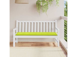 Coussin de banc de jardin, coussin d'assise vert brillant 150x50x3cm tissu oxford cf52867