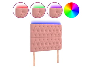 Tete de lit A poser largeur 100 cm   rose