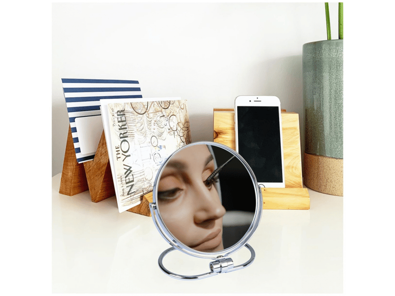  Miroir de maquillage pliable double face, miroir de table et mural, miroir double face 1x3x, 7 pouces  - Conforama D