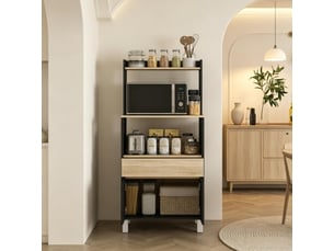 Buffet 1 porte(s)  1 tiroir(s) <strong></strong> <strong></strong> - 40 cm coloris gris 