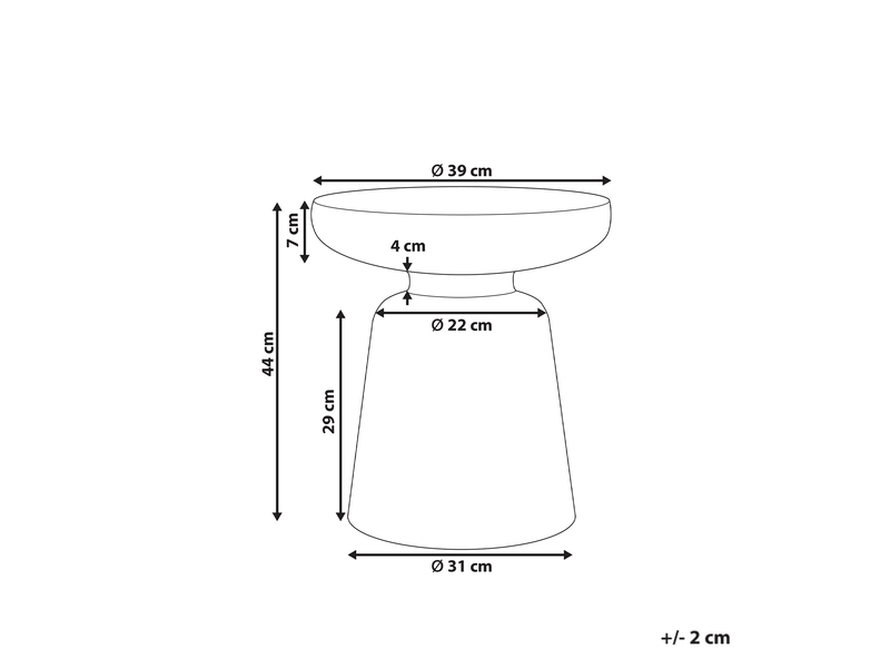  Table d'appoint tofet vert  - Conforama C