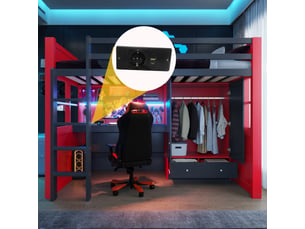 Lit mezzanine 90x200 cm <strong>ARTBEDDING</strong>  <strong></strong> coloris bicolore