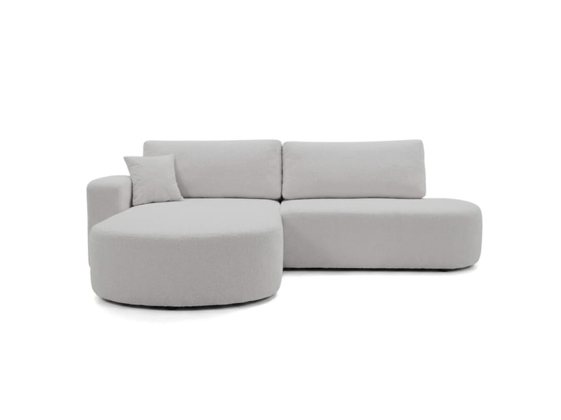  Kiara - canapé d'angle max convertible 5 places en bouclettes  - Conforama E