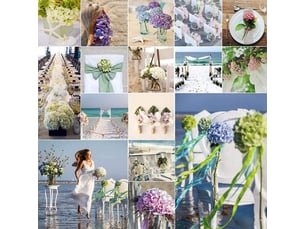 Lot de 6 grands hortensias en soie artificiels (blancs) avec des tiges de bandeau de faux hortensias blancs pour les centres de table de jardin de