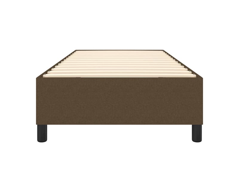  Lit simple- lit adulte -  cadre de lit à lattes marron foncé 80x200 cm tissu  - Conforama D