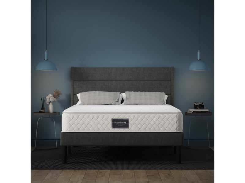  Matelas ressorts ensachés 140x200x25 cm - matelas 7 zones avec surmatelas intégré - certifié oeko-tex- blanc  - Conforama B