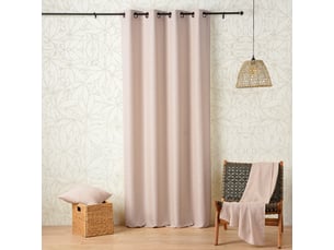 Rideau œillets polylin tamisant aux propriétés relaxantes du cbd 140x260 cm