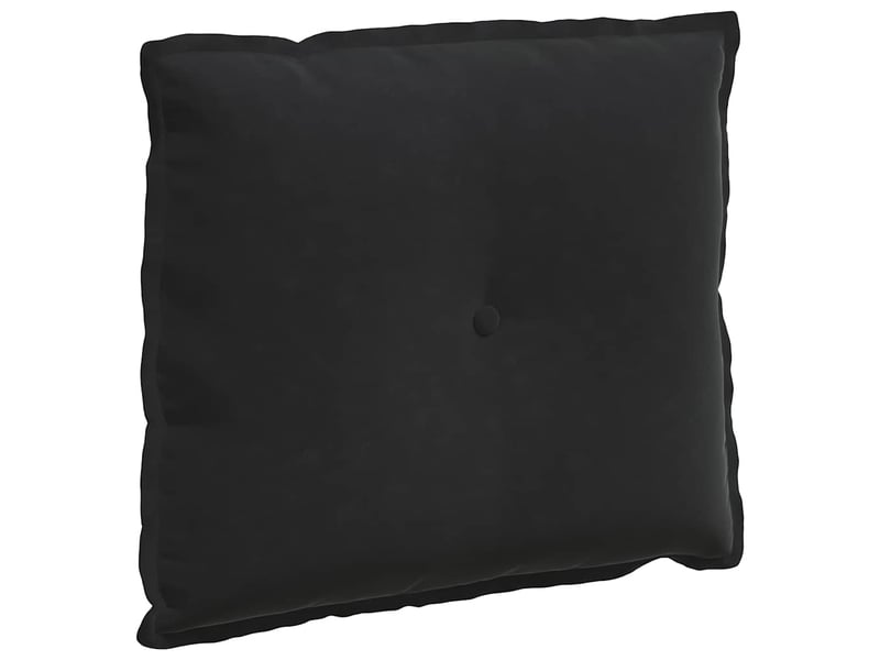Coussin de dos, coussin de dossier noir 60 x 50 cm tissu en velours côtelé cf54848 - Conforama A