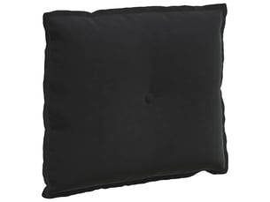 Coussin de dos, coussin de dossier noir 60 x 50 cm tissu en velours côtelé cf54848