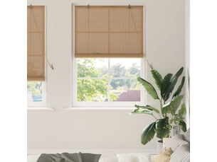 Store enrouleur, store à rouleau marron 120 x 220 cm bambou cf45288