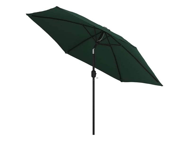  Parasol- ombrelle de jardin vert 3 m mât en acier  - Conforama C