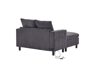 Chaise longue, fauteuil lounge : port usb, éclairage led, porte-gobelets