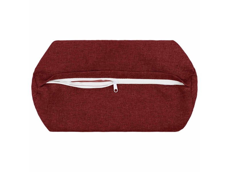  Lot de 2 coussins avec oreiller, coussins décoratifs heerlen bordeaux tissu cf50190  - Conforama D