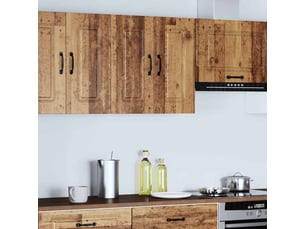 Meuble de rangement, armoire murale de cuisine kalmar vieux bois bois d'ingénierie shl2136