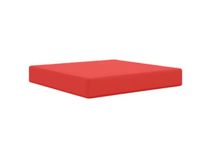Coussin de canapé d'extérieur, coussin de chaise polyester rouge 60 x 60 cm cf54151