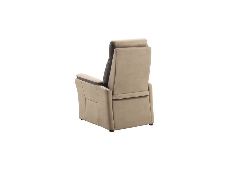  Fauteuil relax électrique new nobuck beige et gris foncé - odeon ODEON - Conforama C