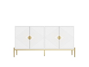 Buffet 4 porte(s) 0 tiroir(s) BGSRYAO - 162 cm coloris blanc