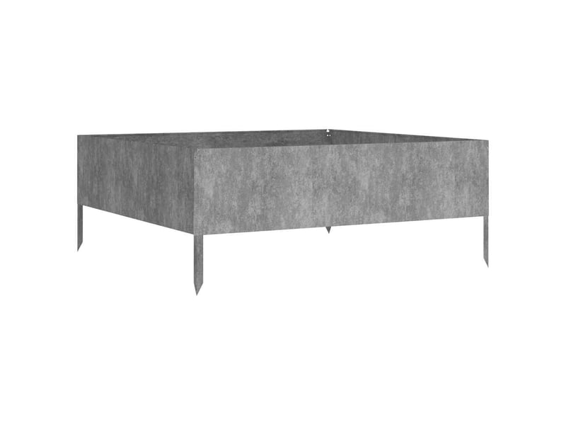 Jardinière - lit surélevé de jardin 100x100x41 cm acier corten - Conforama D