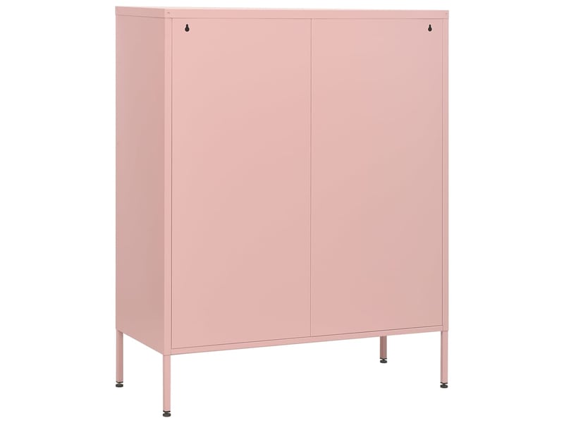  Commode, armoire à tiroirs bureau rose 80x35x101,5 cm acier  - Conforama E