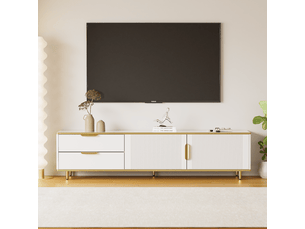 Meuble tv coloris blanc  SOGEU  