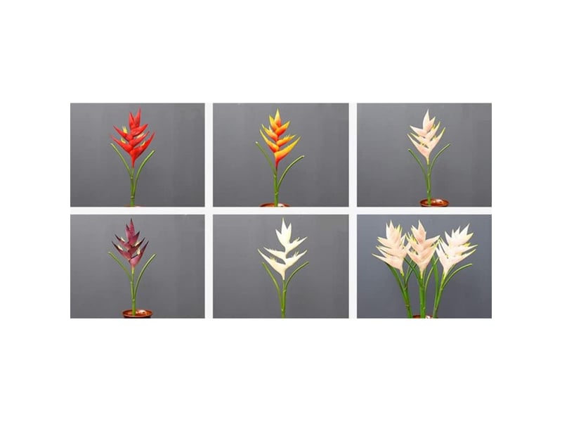 Grande fleur artificielle de 86 cm,1 tige de 7 pétales de fleurs artificielles fleurs permanentes,verdure d'intérieur ou d'extérieur pour maison,jardin,véranda,décoration de mariage(rouge) - Conforama E