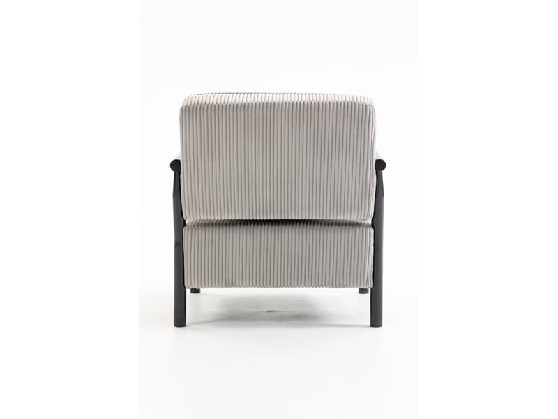  Fauteuil de lecture,83x66x73 cm,avec rangement,velours,gris clair  - Conforama E