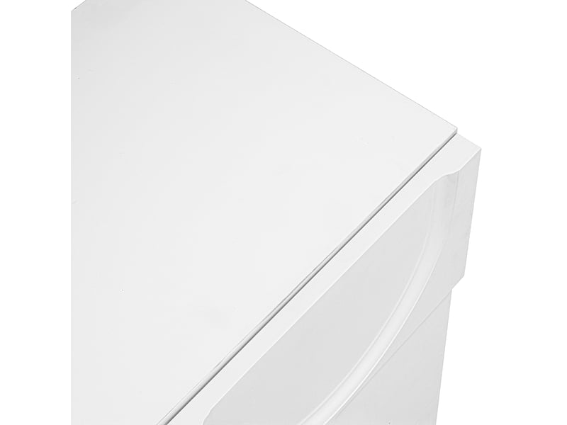  Buffet blanc design géométrique 160x70 cm meuble rangement cuisine mdf portes silencieuses  - Conforama E
