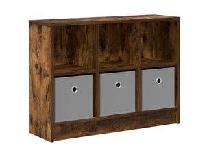 Buffet - bahut - meuble de rangement chêne fumé 73,5 x 22,5 x 53,5 cm