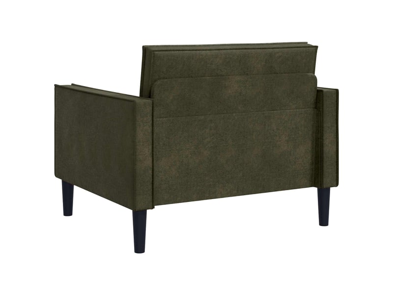  Vidaxl fauteuil xl vert armée simili daim  - Conforama E