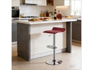 tabouret de bar assise réglable en hauteur <strong>HAUSS SPOLE</strong> - rouge hauteur d'assise 56 cm vendu A l'unité