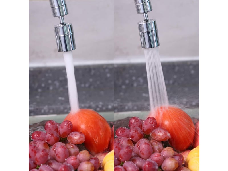  Aérateur de robinet, 360° pivotant embout robinet cuisine, 2 modes mousseur  - Conforama C