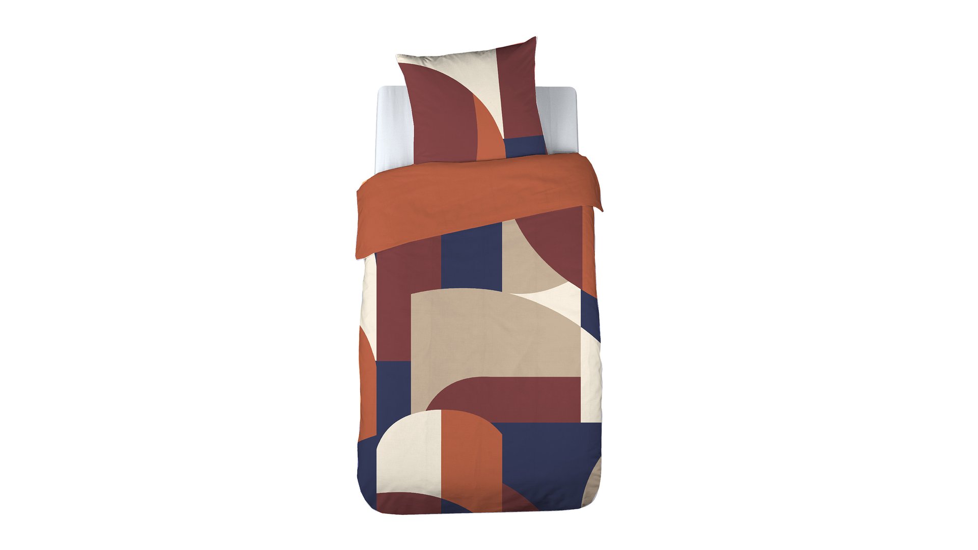 PARURE DE LIT HOUSSE + 1 TAIE 140X200 CM FARO multicolore Conforama