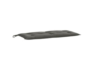 Coussin de banc de jardin, coussin d'assise gris foncé mélangé 100x50x7 cm tissu cf52737