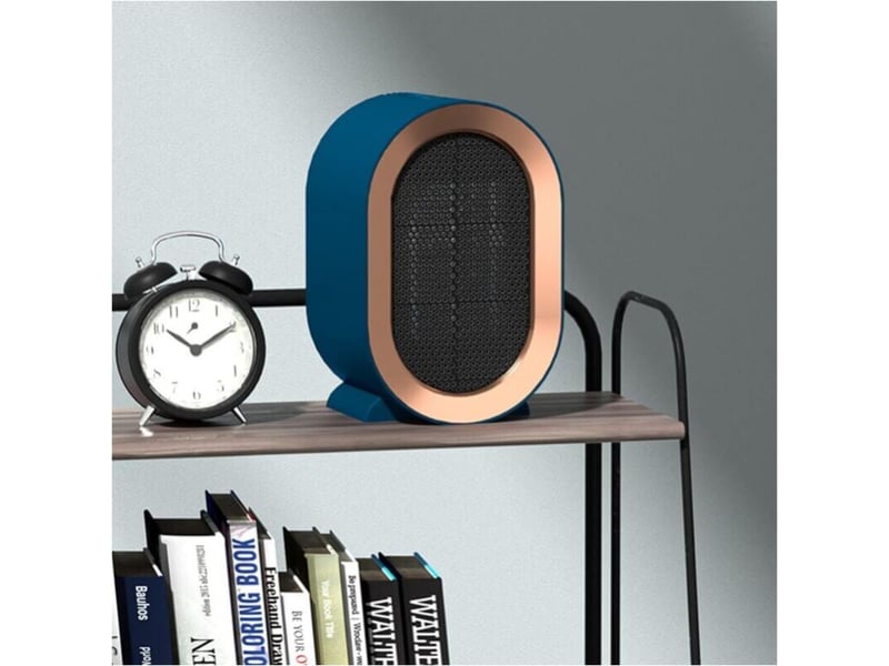  Chauffage soufflant de salle de bain mini chauffage d'appoint chauffage soufflant portable en céramique silencieux électrique chauffages électriques mobiles pour la maison et le petit bureau 1200w, bleu  - Conforama D