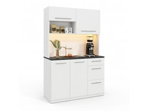 Buffet 1 porte(s) ZERBACO - 120 cm coloris blanc