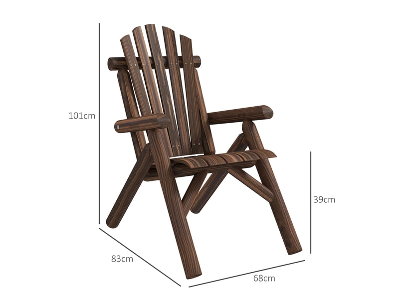  Chaise de jardin, chaise d'extérieur à dossier haut, supporte jusqu'à 113 kg, résistante aux intempéries, finition carbonisée  - Conforama E