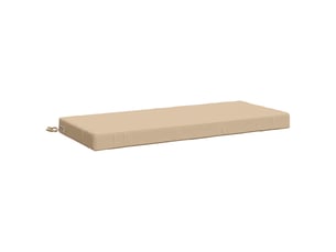 Coussin de banc, coussin d'assise, coussin de canapé soest 100 % polyester crème 120 x 50 x 8 cm cf53212