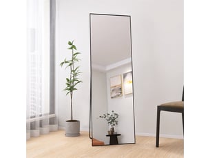 Miroir rectangulaire à poser coloris noir <strong></strong> <strong></strong> - 165 cm x 60 cm