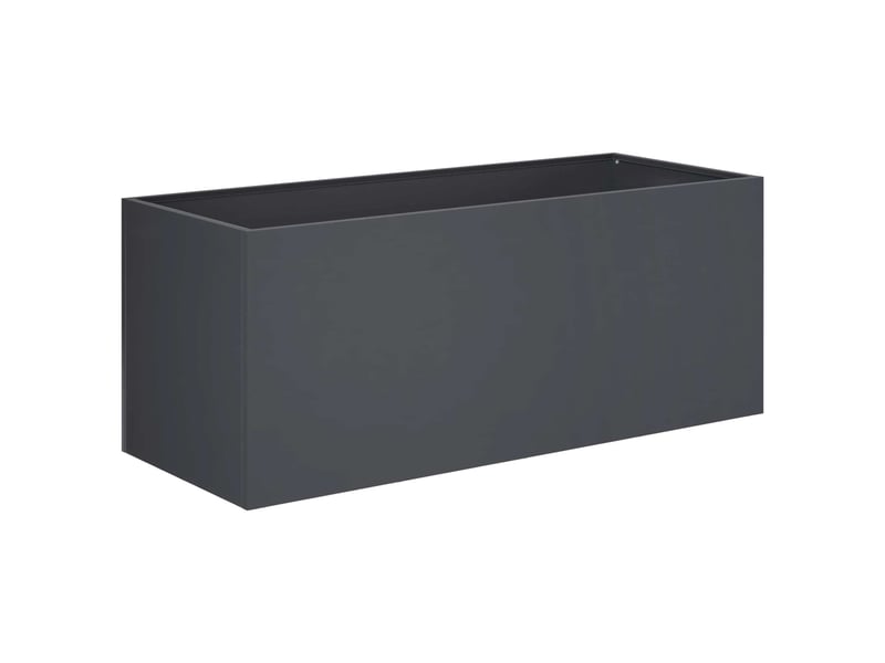  Jardinière - cache-pot de jardin 2 pcs anthracite 100 x 40 x 40 cm  - Conforama C