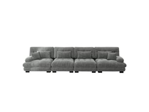 Canapé d'angle réversible convertible   4 places Tissu 