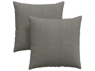 Lot de 2 coussins de canapé, coussins décoratifs gris clair 80 x 80 cm cf59079