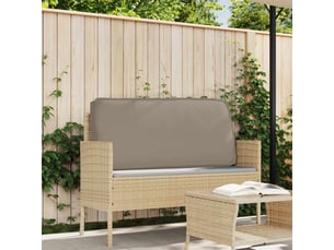 Coussin d'assise, coussin pour chaisecanapé tissu oxford taupe 120 x 60 x 12 cm cf56678