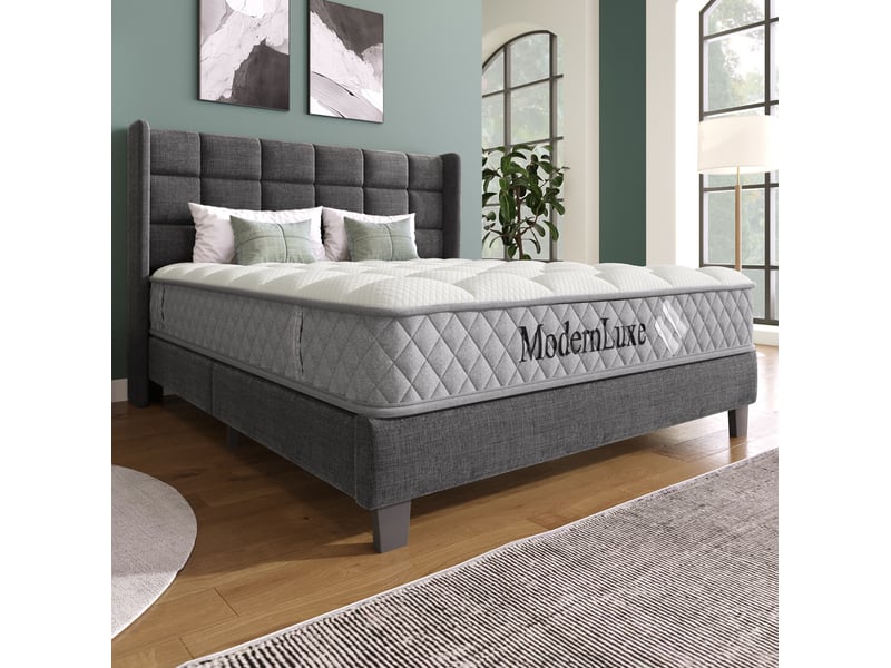 Matelas 120x200 cm 7 zones à ressorts ensachés et mousse froide h3 blanc  - Conforama E