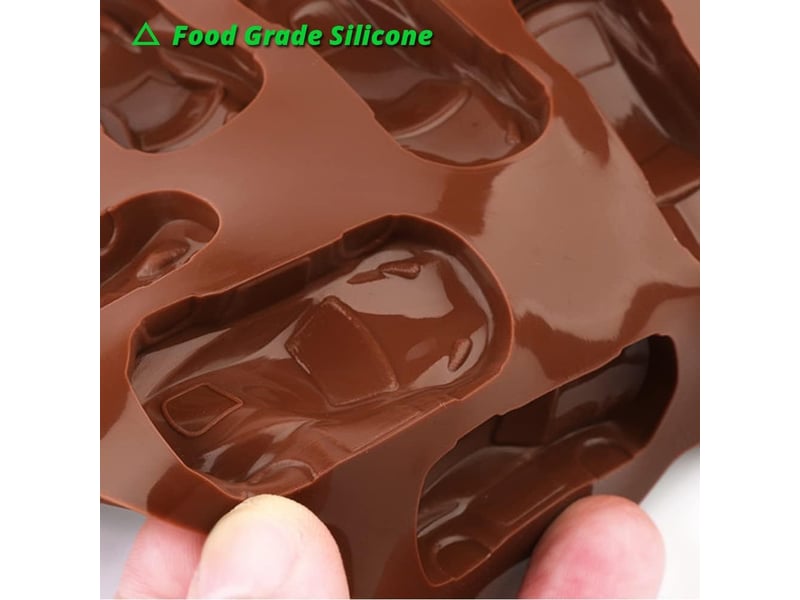  Lot de 2 moules à chocolat en silicone pour décoration de gâteaux, gelée, bonbons, fondant, résine  - Conforama E