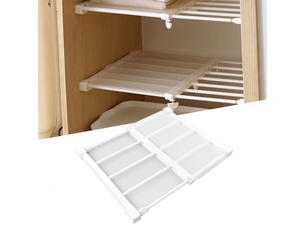 Étagère à tige de tension de 14,2 pouces de large, support de rangement extensible pour armoire, garde-robe (nestnicheqcps4y3d0f-11)