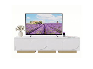 Meuble tv coloris blanc  <strong>MIOOSUT</strong>  <strong></strong>