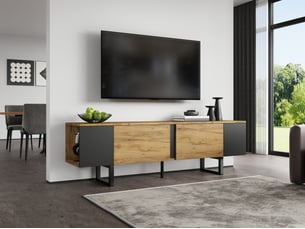 Meuble tv coloris bois clair 40 cm <strong>URBAN MEUBLE</strong>  <strong></strong>